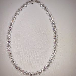 Clear Beaded Necklace (handmade)